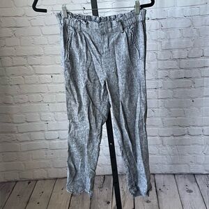 Caslon Light Grey Paperbag Waist Pants Size XS